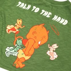 Boys Lie Talk To The Hand Cropped Baby Tee