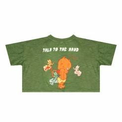 Boys Lie Talk To The Hand Cropped Baby Tee