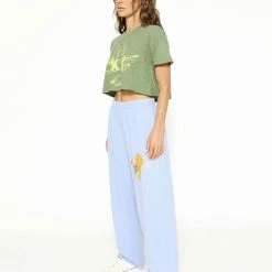 Boys Lie Talk To The Hand Cropped Baby Tee