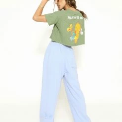 Boys Lie Talk To The Hand Cropped Baby Tee