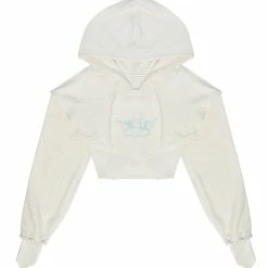 Ariel X Boys Lie I Like Your Shape Cropped Corset Hoodie