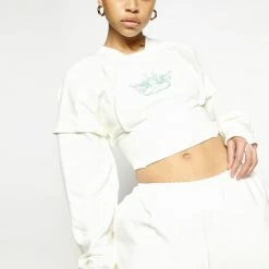 Ariel X Boys Lie I Like Your Shape Cropped Corset Hoodie