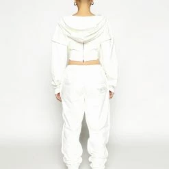 Ariel X Boys Lie I Like Your Shape Cropped Corset Hoodie