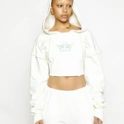 Ariel X Boys Lie I Like Your Shape Cropped Corset Hoodie