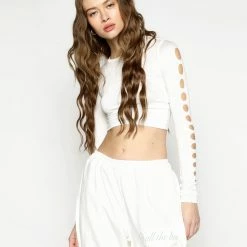 Ariel X Boys Lie Cut You Out Cream Long Sleeve