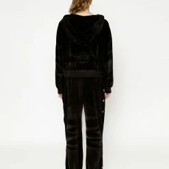 Peace Of Reign Black Oh Snap Velour Pants