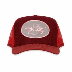 Boys Lie Merlot Corduroy Trucker Hat