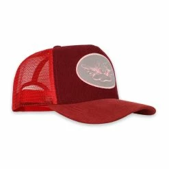 Boys Lie Merlot Corduroy Trucker Hat