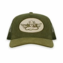 Boys Lie Olive Corduroy Trucker Hat