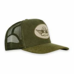 Boys Lie Olive Corduroy Trucker Hat