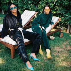 Peace Of Reign Black Oh Snap Velour Pants